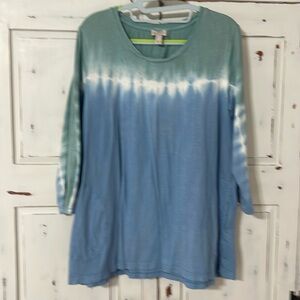 LOGO tshirt top with flared bottom